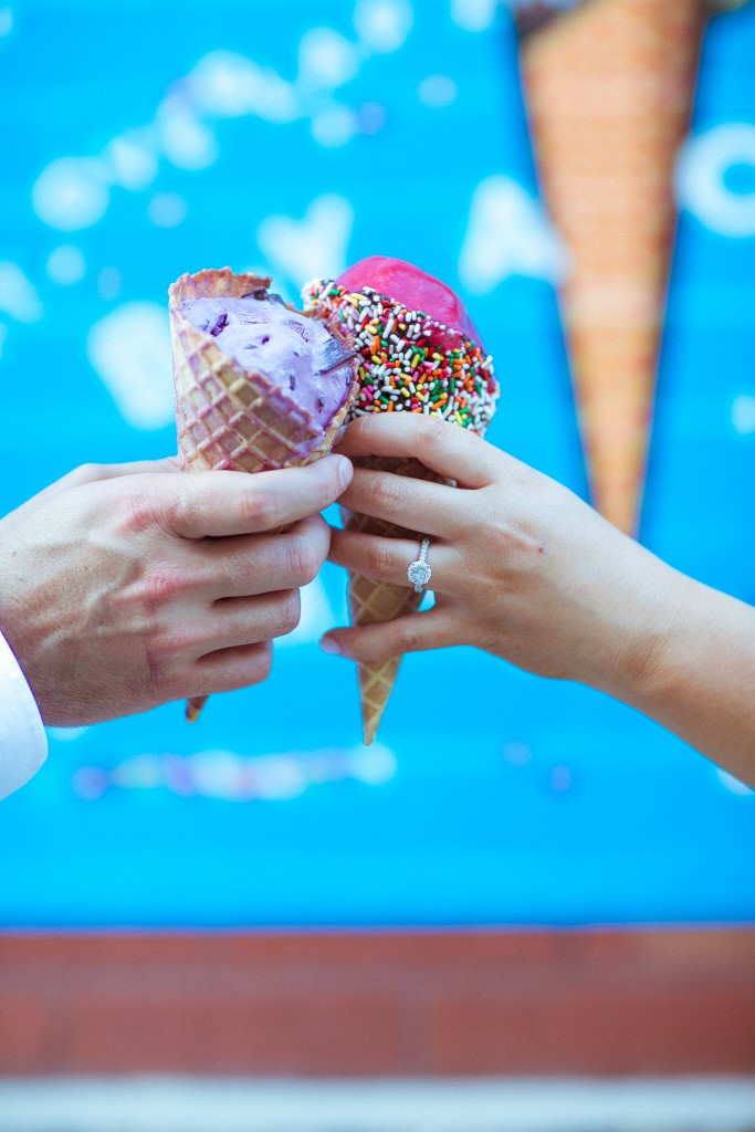 hands holding ice cream